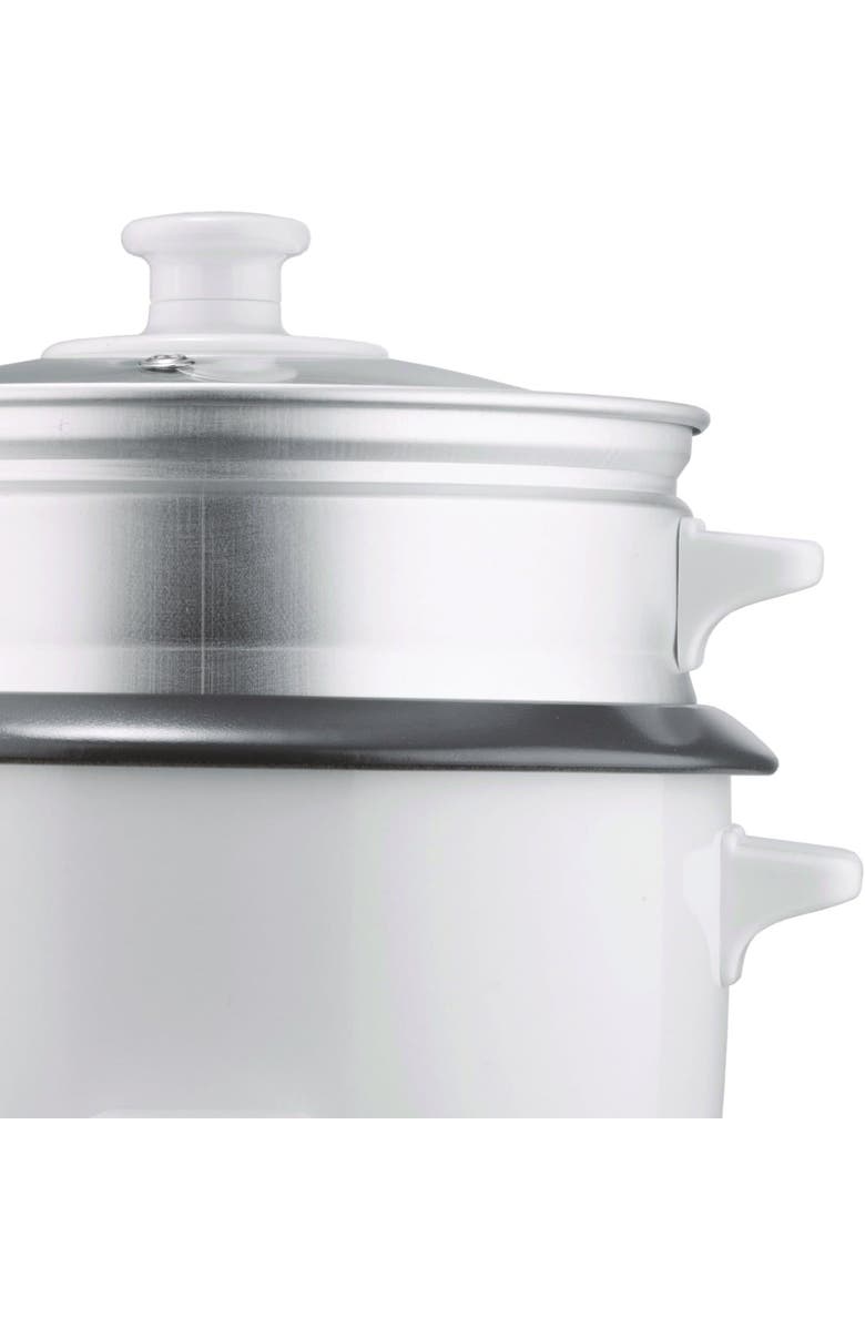 Brentwood Rice Cooker and Food Steamer, Alternate, color, White