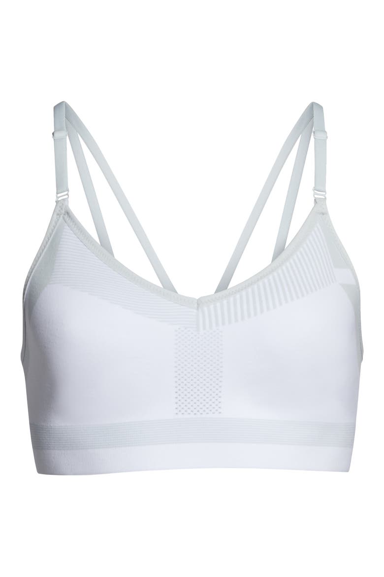 Flyknit Indy Sports Bra, Alternate, color, WHITE/ PURE PLATINUM