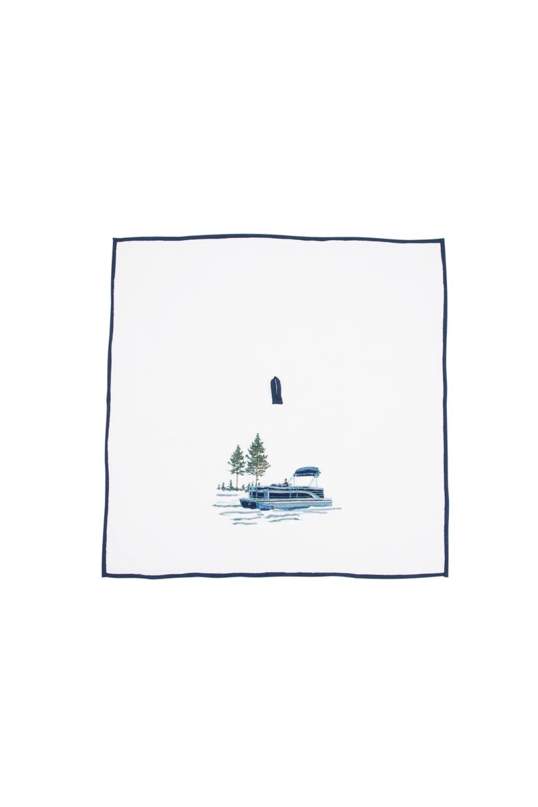 Pontoon Lake Terrycloth Kitchen and Bathroom Towel, Alternate, color, Blue