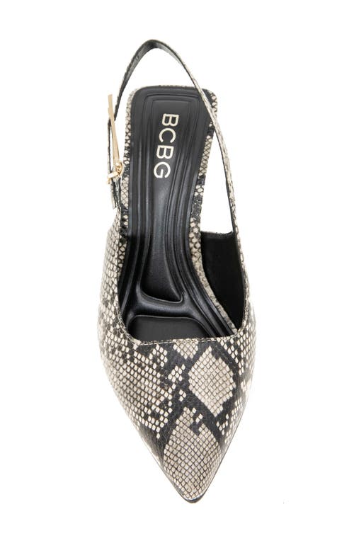 Bcbg Inara Slingback Pointed Toe Pump In Animal Print