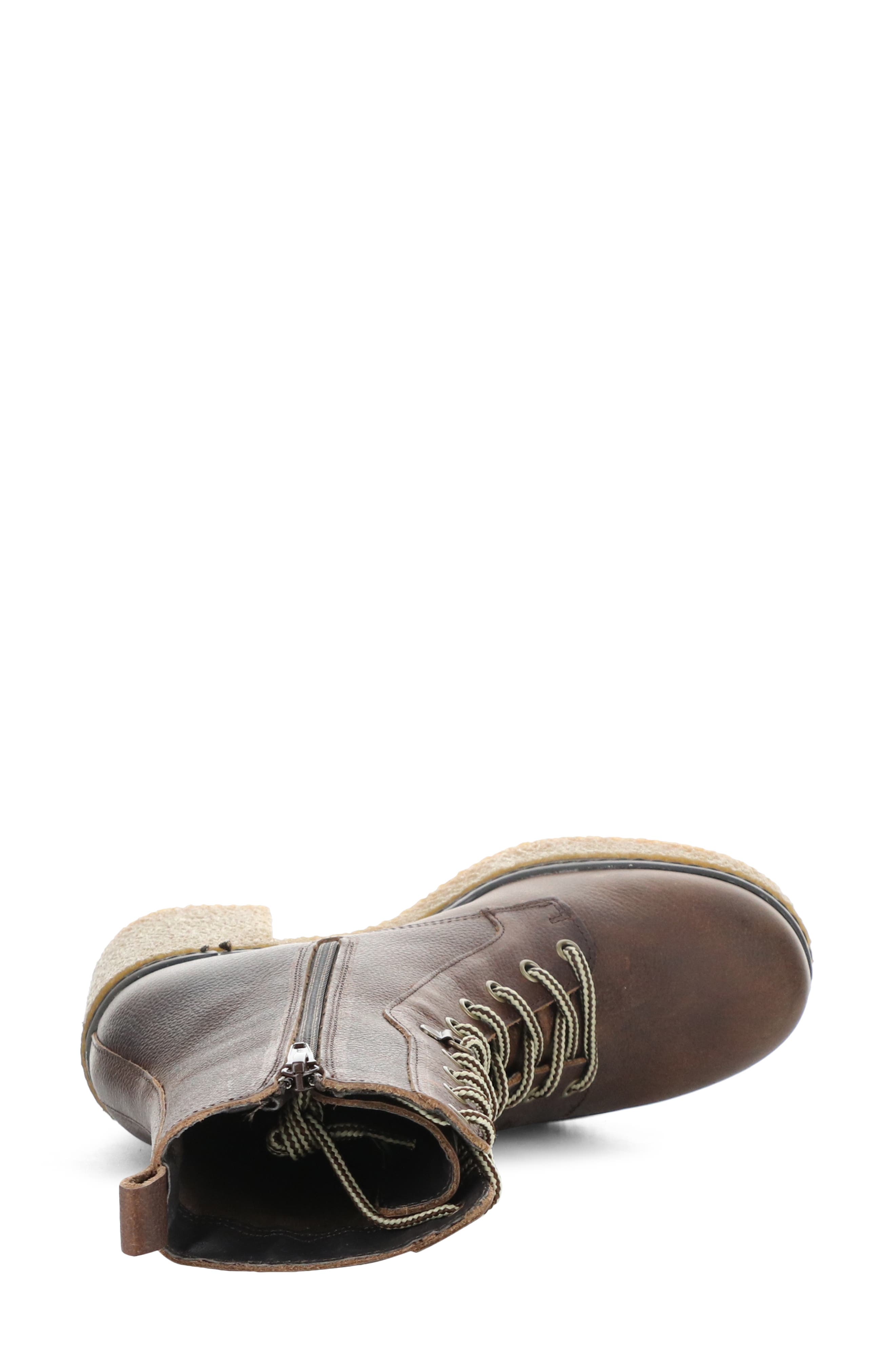 Panda Waterproof Lace-Up Boot, Alternate, color, BRANDY GOBI