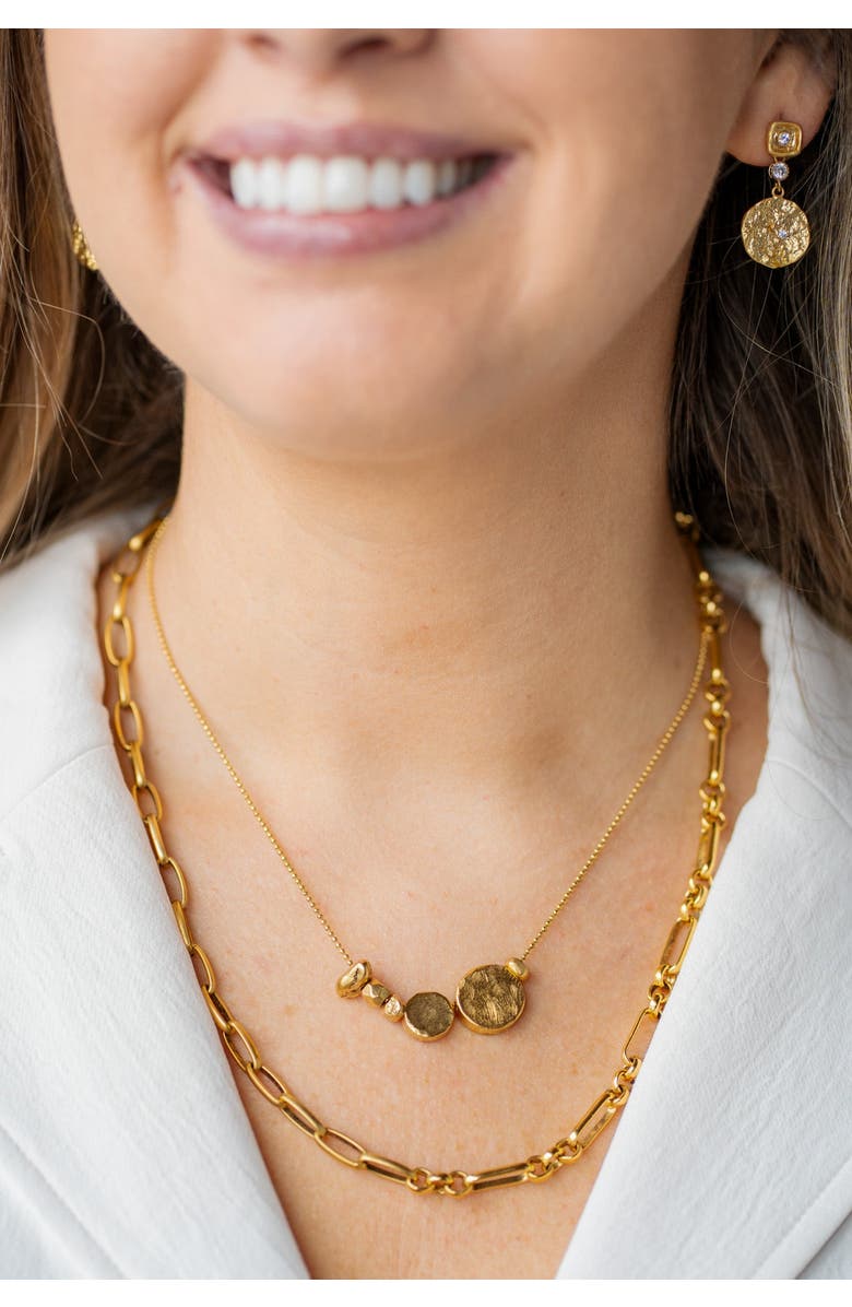 Loni Paul Jewelry Orbit Necklace, Alternate, color, Gold