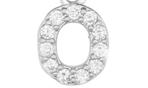 Adornia Silver Stretch With Mini Crystal Initial Bracelet Set In Silver-o