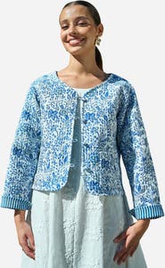 Yumi Reversible Cotton Quilted Jacket