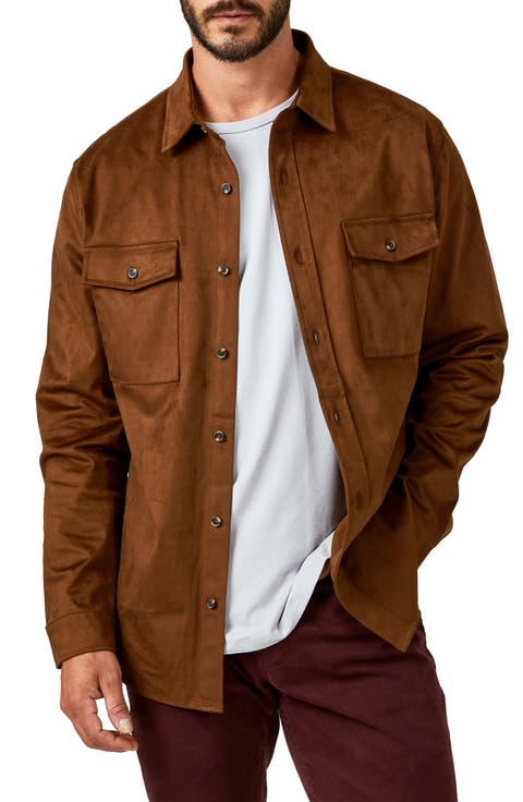 Country Road Faux Suede Shirt Jacket