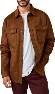 7 Diamonds Country Road Faux Suede Shirt Jacket