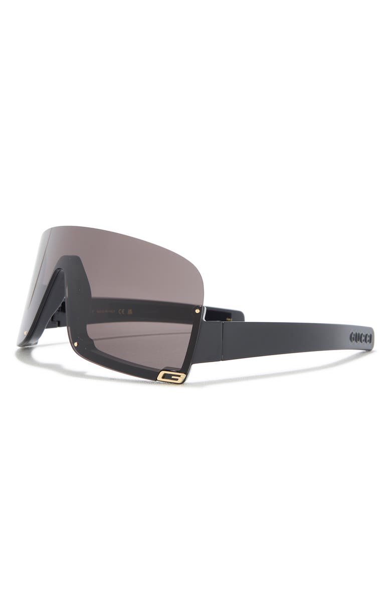 Gucci 99mm Shield Sunglasses, Alternate, color,