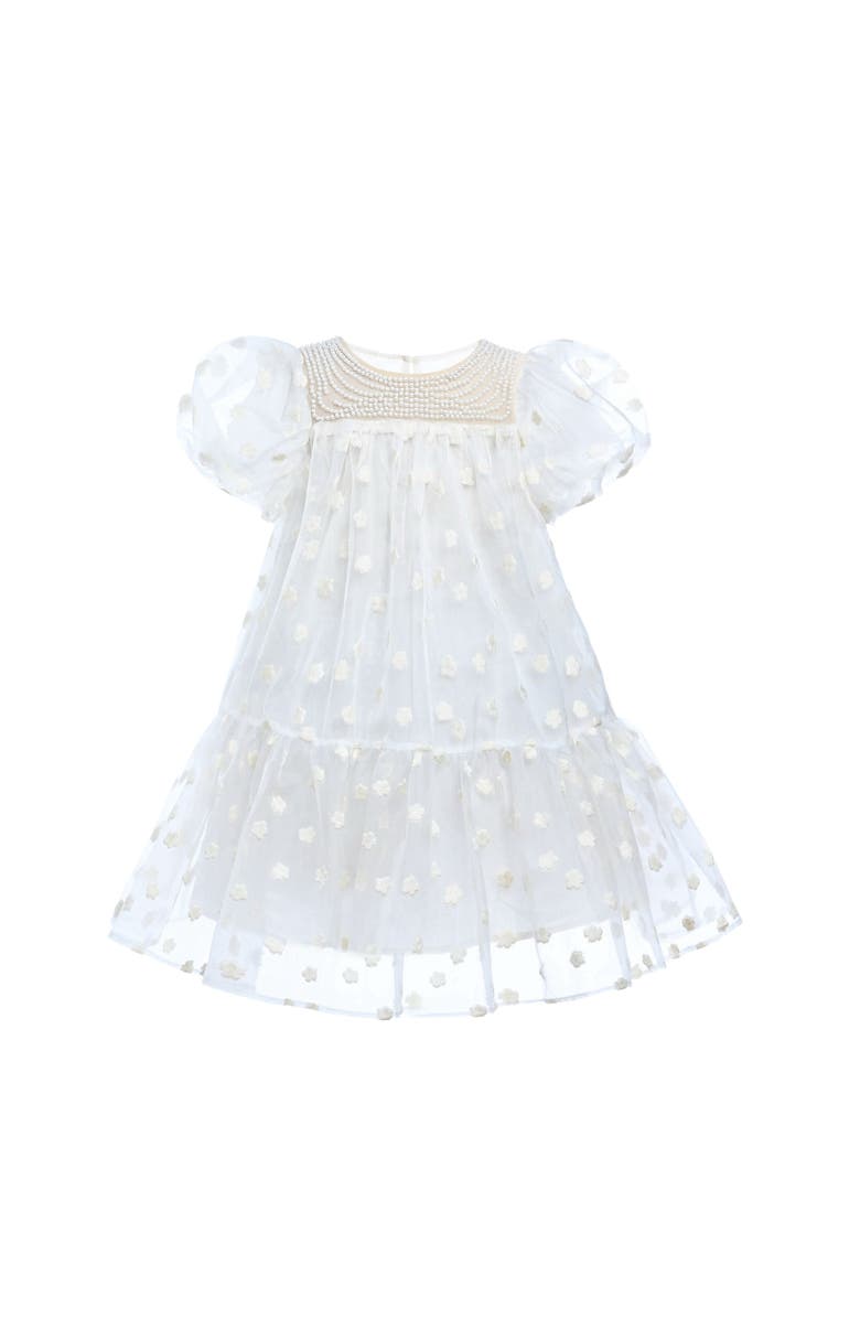 Tulleen Perivale Dress, Alternate, color, White