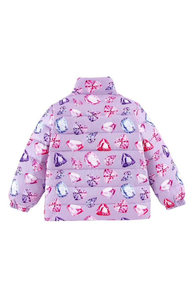 CALONIE Kids' Blake Reversible Down Puffer Jacket, Alternate, color, Purple
