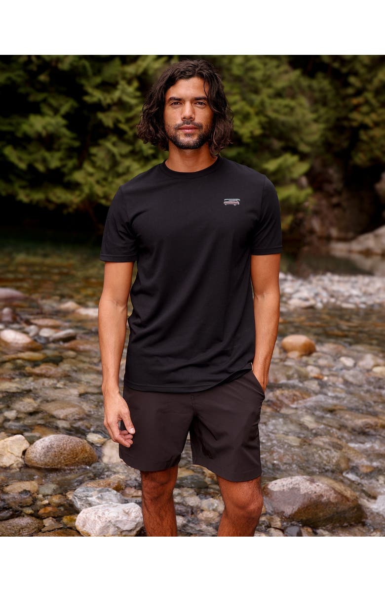 tentree Lake Tentree T-Shirt, Alternate, color, Meteorite Black/Lake Day