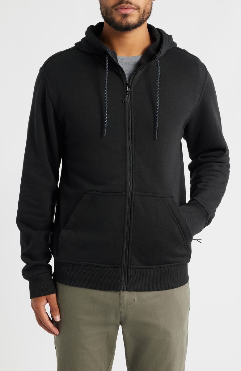 Free Fly Northcoast Zip-Up Hoodie, Alternate, color, Black