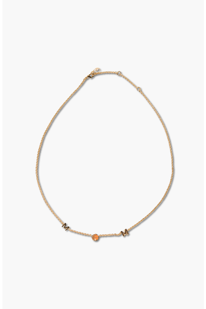 Basketball Mom Necklace, Main, color, Gold