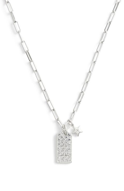 Quilted Cutout Star Necklace