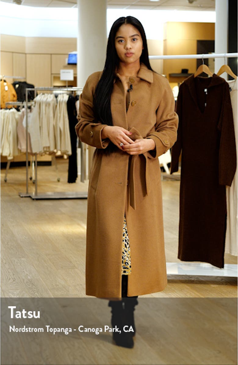 Wool Blend Trench Coat, sales video thumbnail