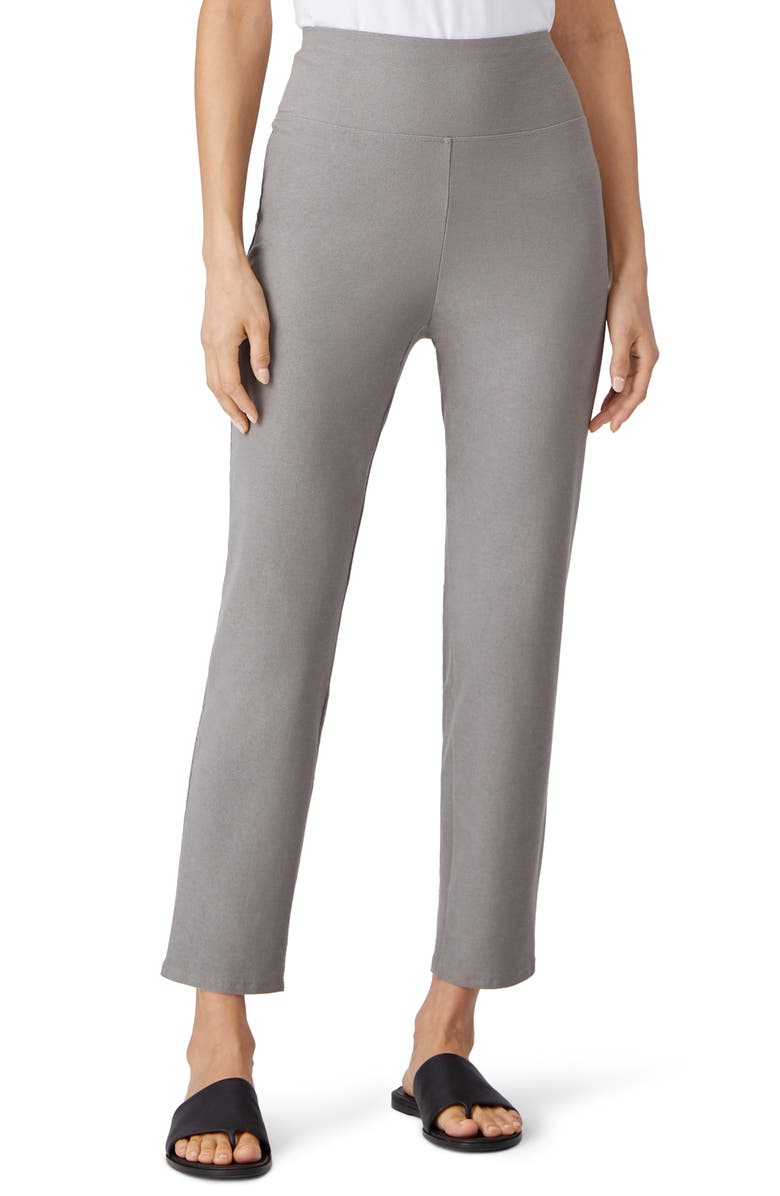 Eileen Fisher High Waist Ankle Slim Pants, Main, color,