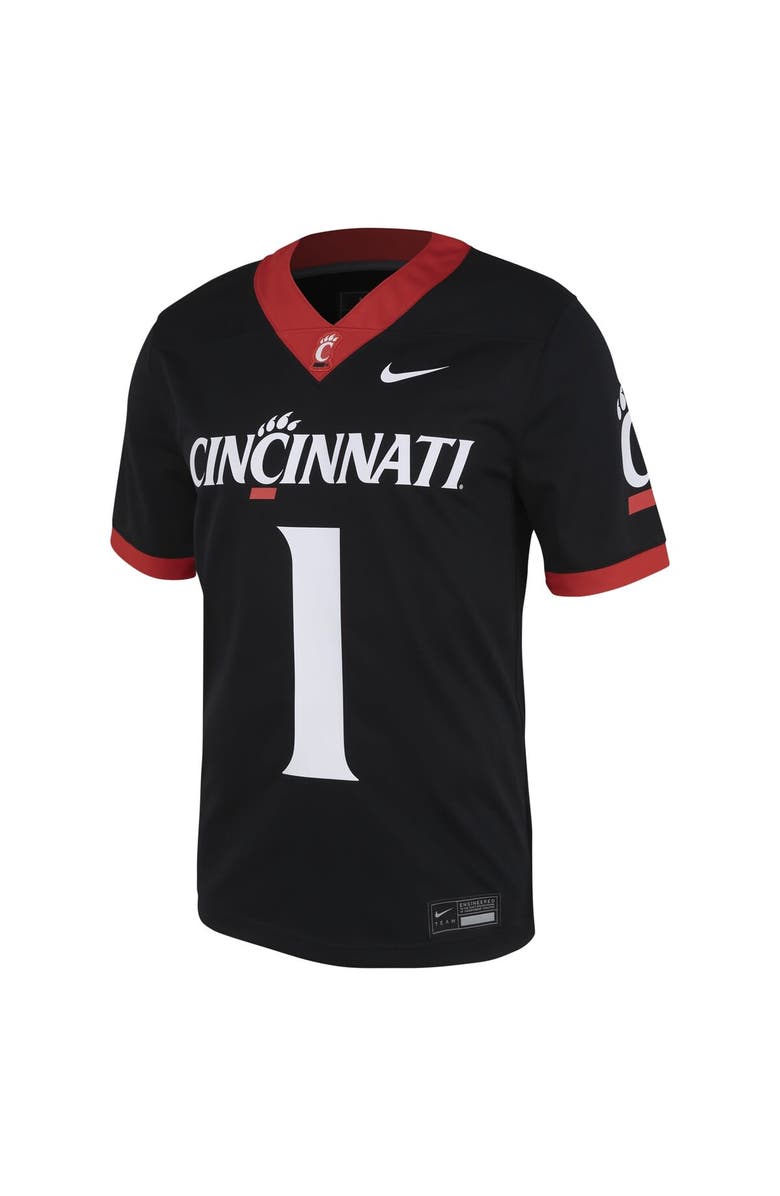 Nike Men's Nike #1 Black Cincinnati Bearcats Untouchable Football Jersey, Alternate, color, Black