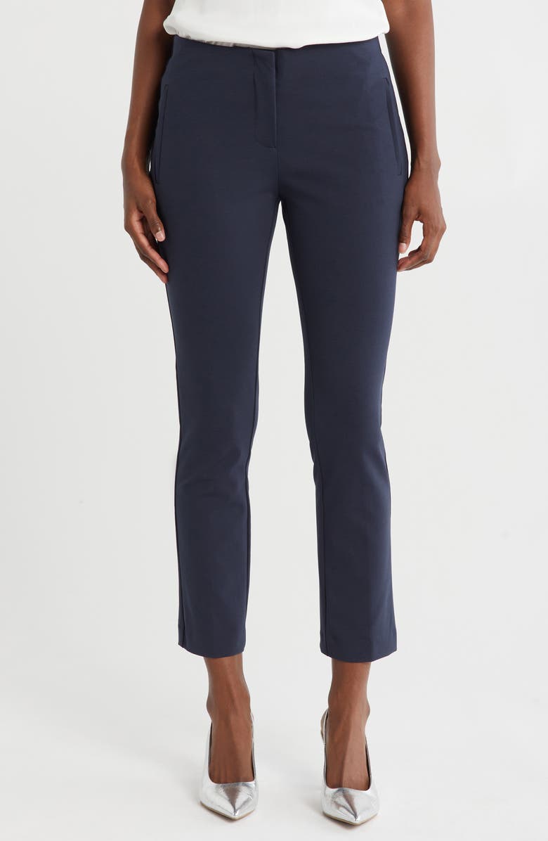 Amanda & Chelsea Hollywood Pocket Pants, Main, color, Navy