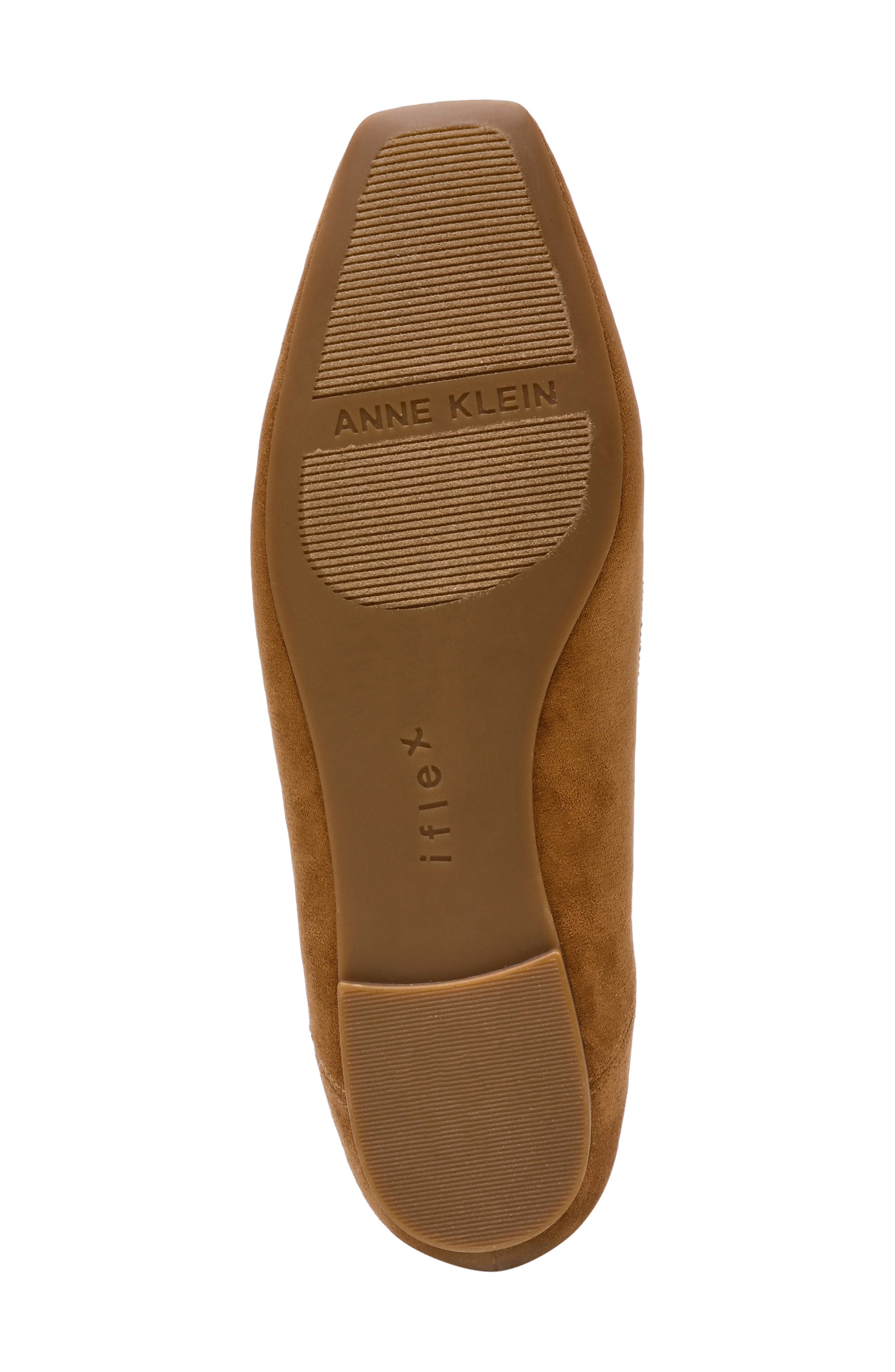 Anne Klein Ballet Flat, Alternate, color, Tan Suede