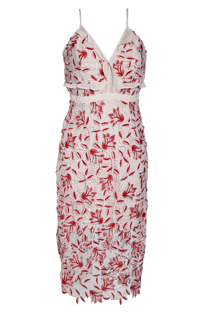 Bardot Coco Lace Dress, Alternate, color, Lotus