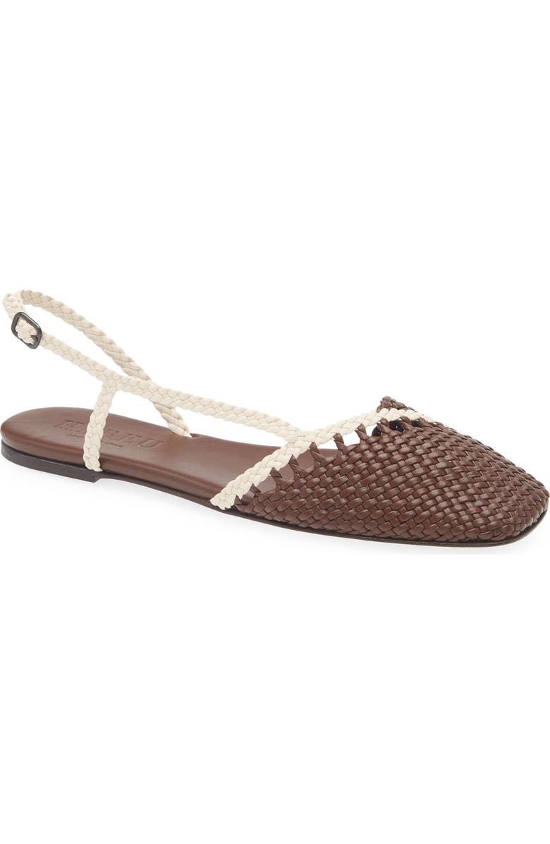 HEREU Ancora Slingback Sandal, Main, color, Cocoa/ Ivory
