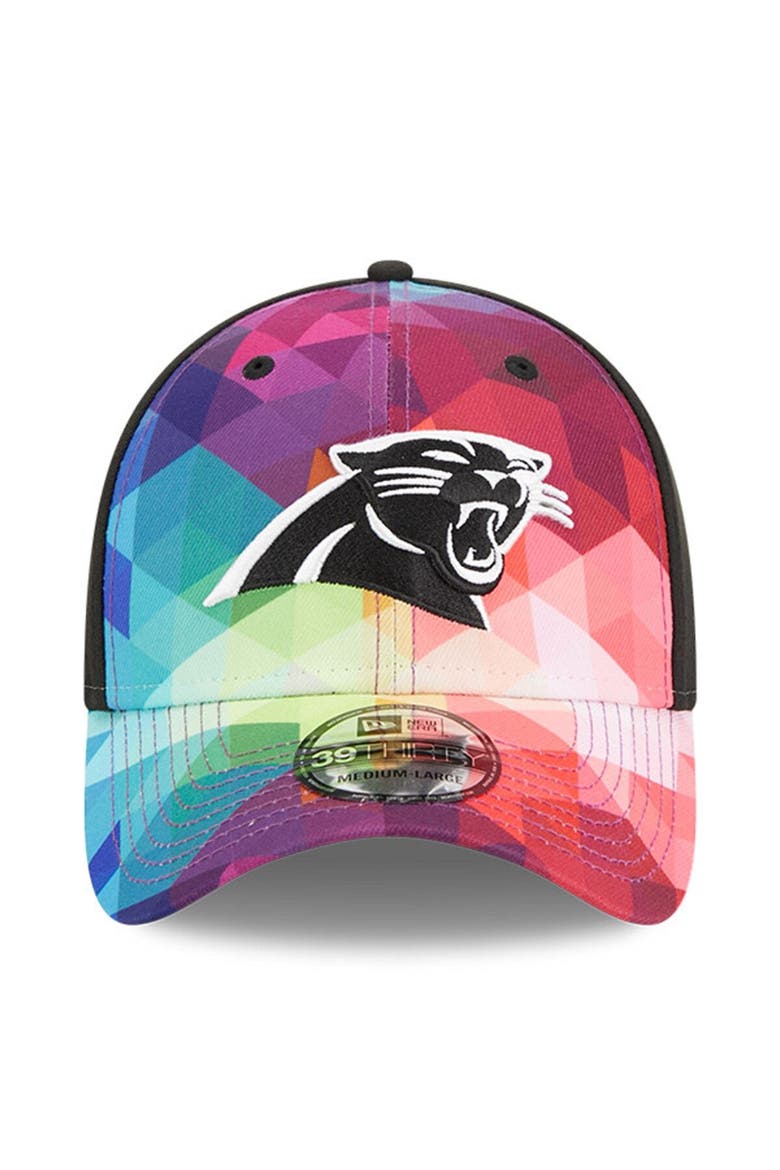Men's New Era  Pink Carolina Panthers 2023 NFL Crucial Catch 39THIRTY Flex Hat, Alternate, color, Pink