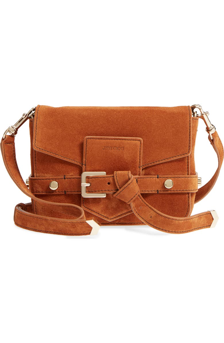 Jimmy Choo Lexi Suede Crossbody Bag, Main, color,