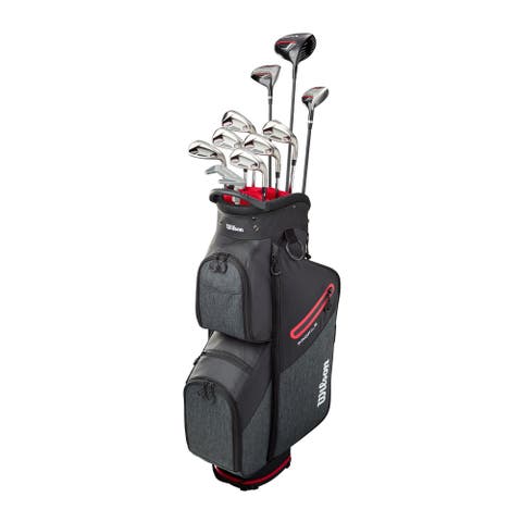 Profile Senior 11 Piece Mens Right Hand Golf Complete Set - Cart Bag - Standard / Regular
