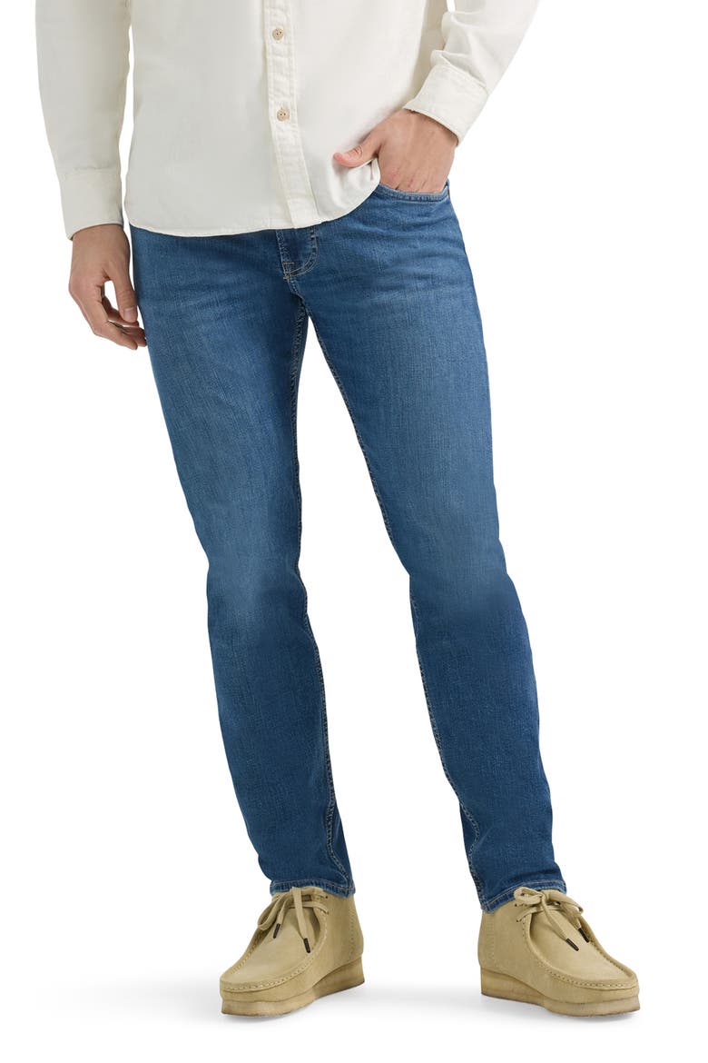 Rider Stretch Slim Straight Leg Jeans, Main, color, EAST NEW YORK