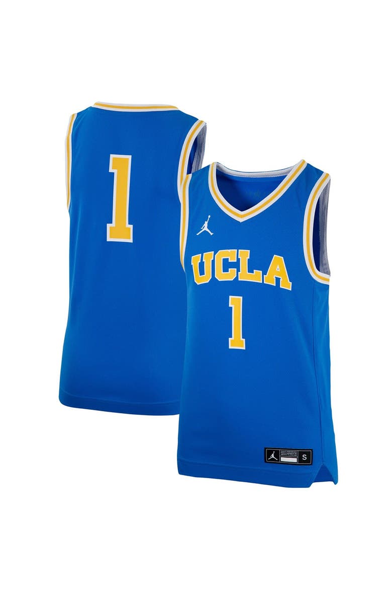 Youth Jordan Brand #1 Blue UCLA Bruins Team Replica Basketball Jersey, Main, color, Blue