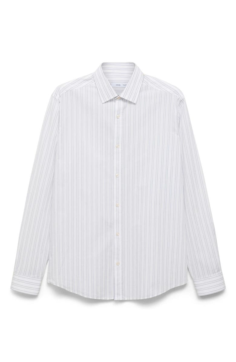 MANGO Stripe Regular Fit Button-Up Shirt, Alternate, color,