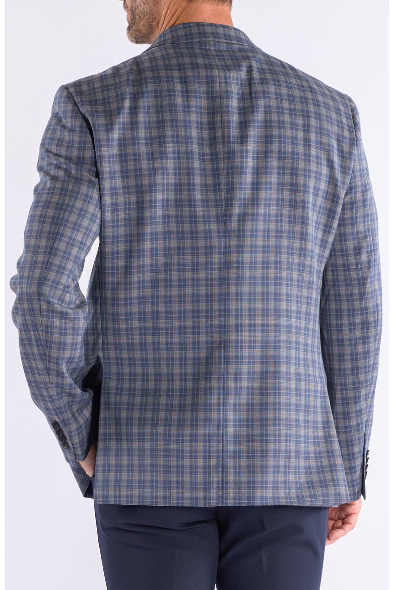 Plaid Sport Coat, Alternate, color, GREY