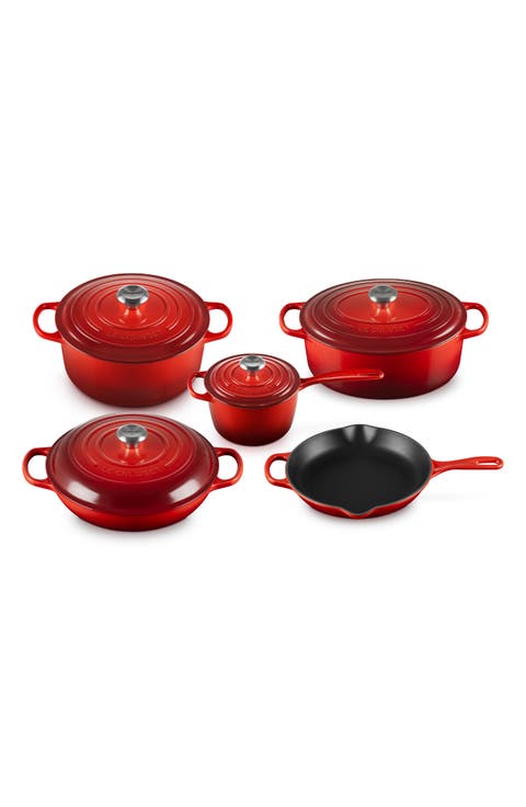 Signature 9-Piece Enameled Cast Iron Set