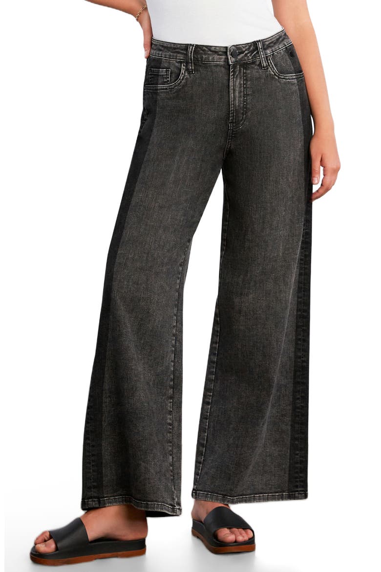Relaxed Wide Leg Jeans, Main, color, 2 TONE GREY