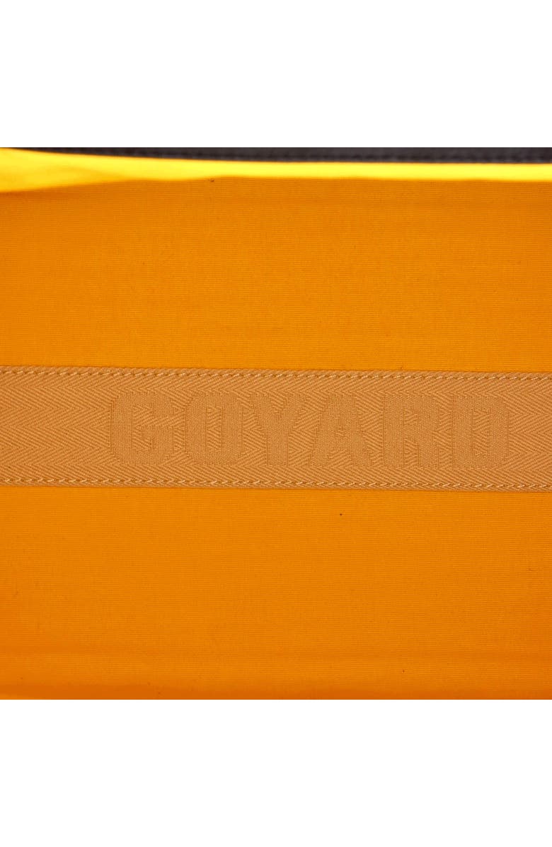 Pre-Owned Goyard Saint Leger Briefcase Backpack Coated Canvas, Alternate, color, Black