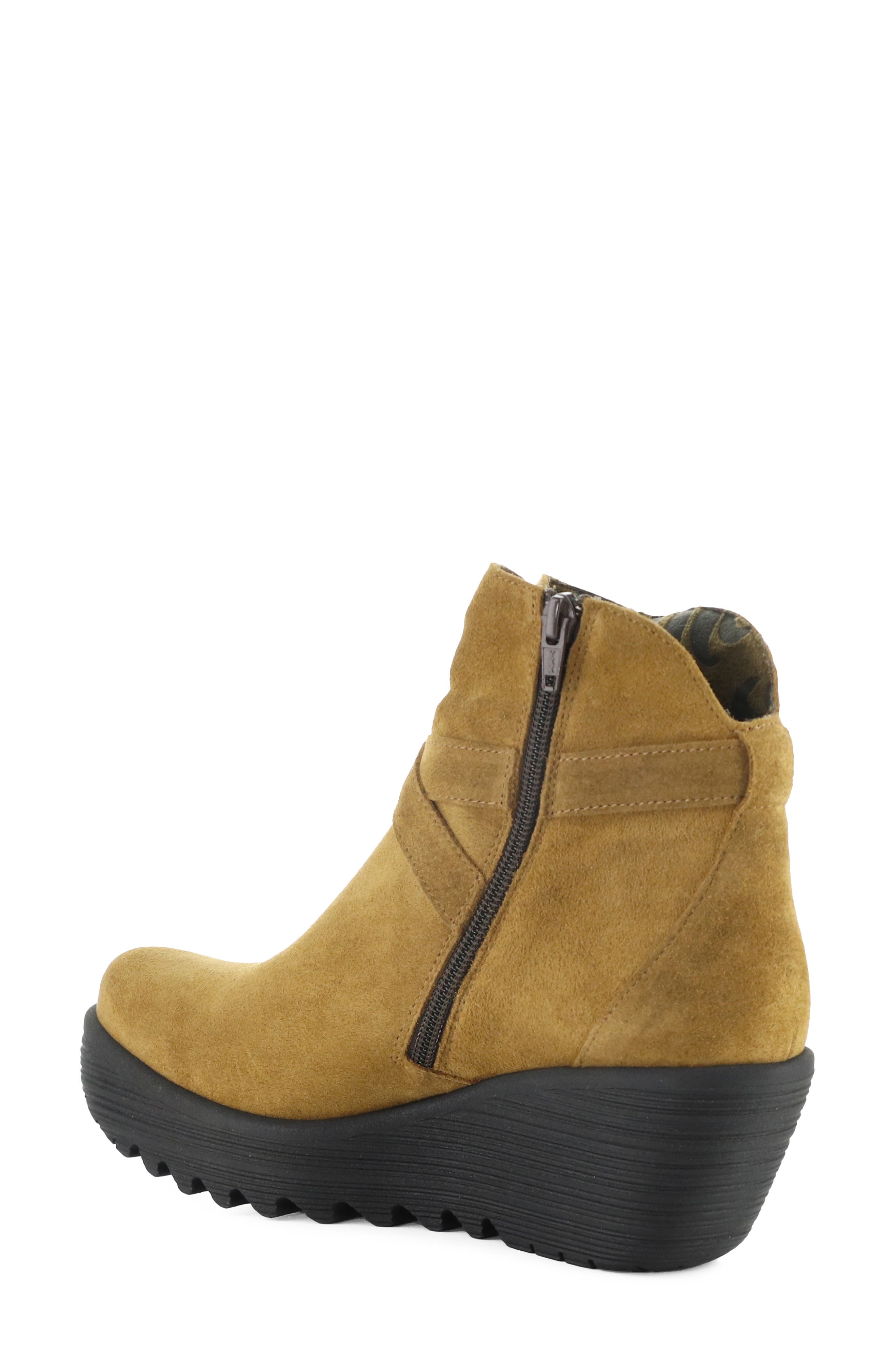 Loik Platform Wedge Bootie, Alternate, color, TOBACCO
