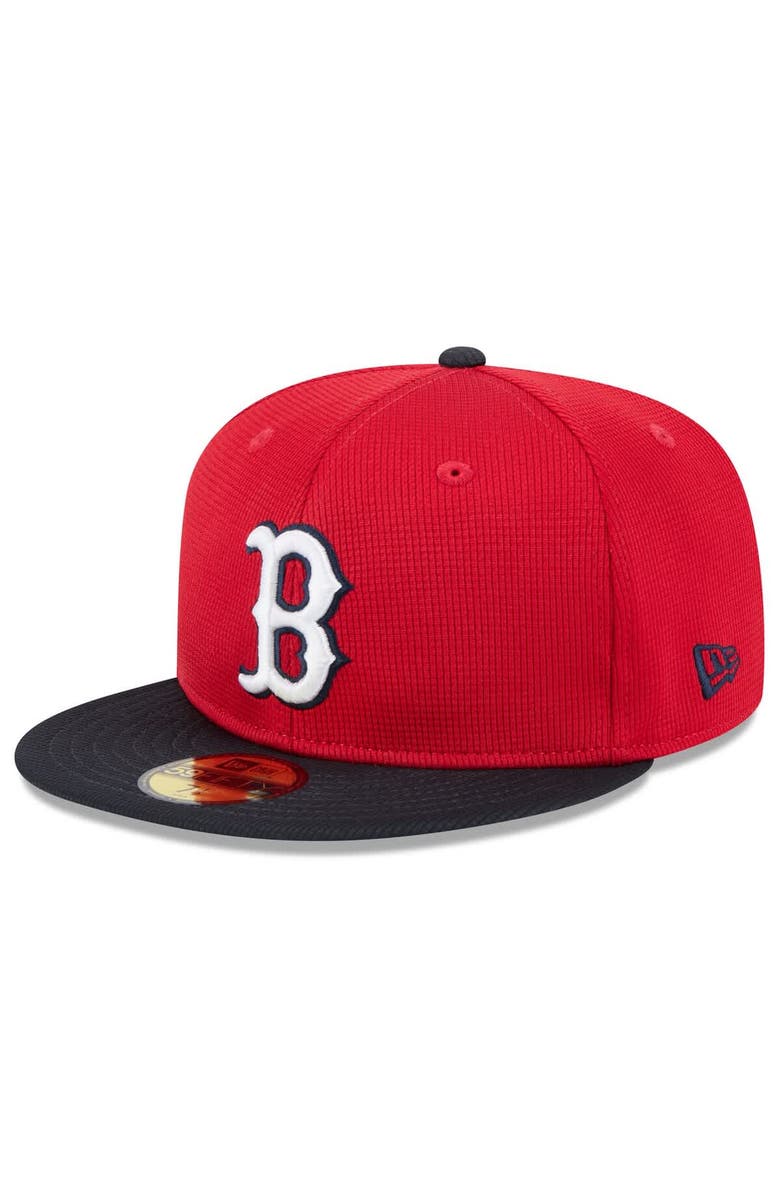 New Era Men's New Era  Red/Navy Boston Red Sox 2025 Spring Training 59FIFTY Fitted Hat, Alternate, color, 