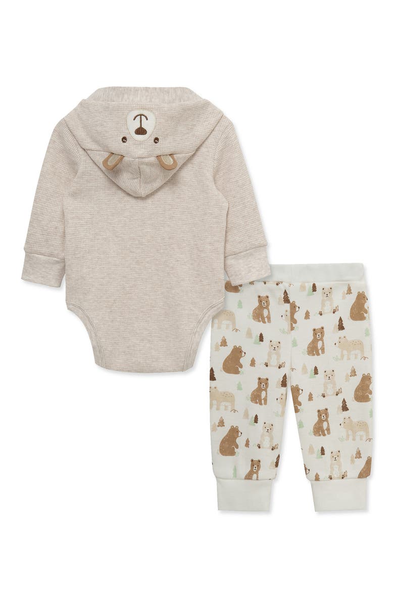 Kids' Bear Bodysuit & Pants Set, Alternate, color, OATMEAL