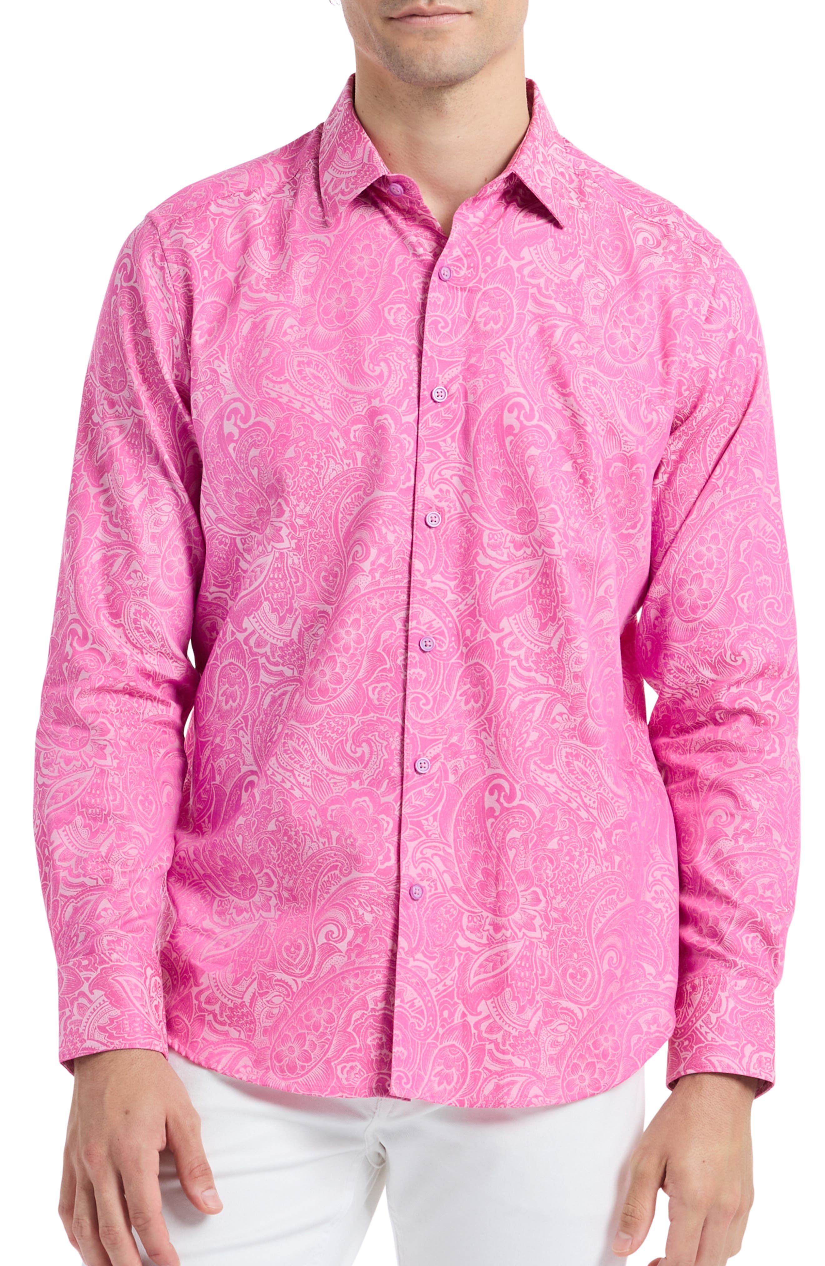 Hudson Floral Print Button-Up Shirt