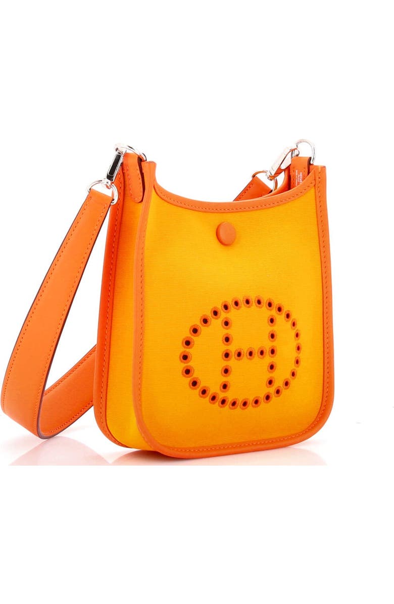 Pre-Owned Hermes Neo Evelyne Bag Toile and Leather TPM, Alternate, color, Orange Minium