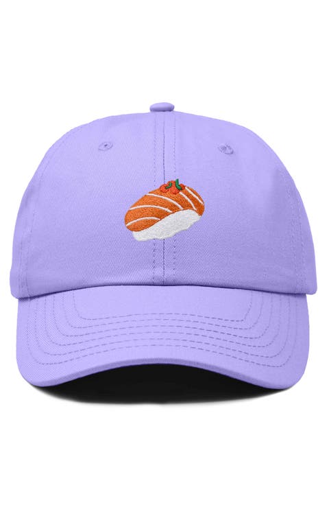Salmon Sushi Embroidered Dad Cap