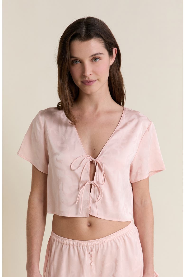 Spiree Pajama Top, Alternate, color, IMP FOND ROSE