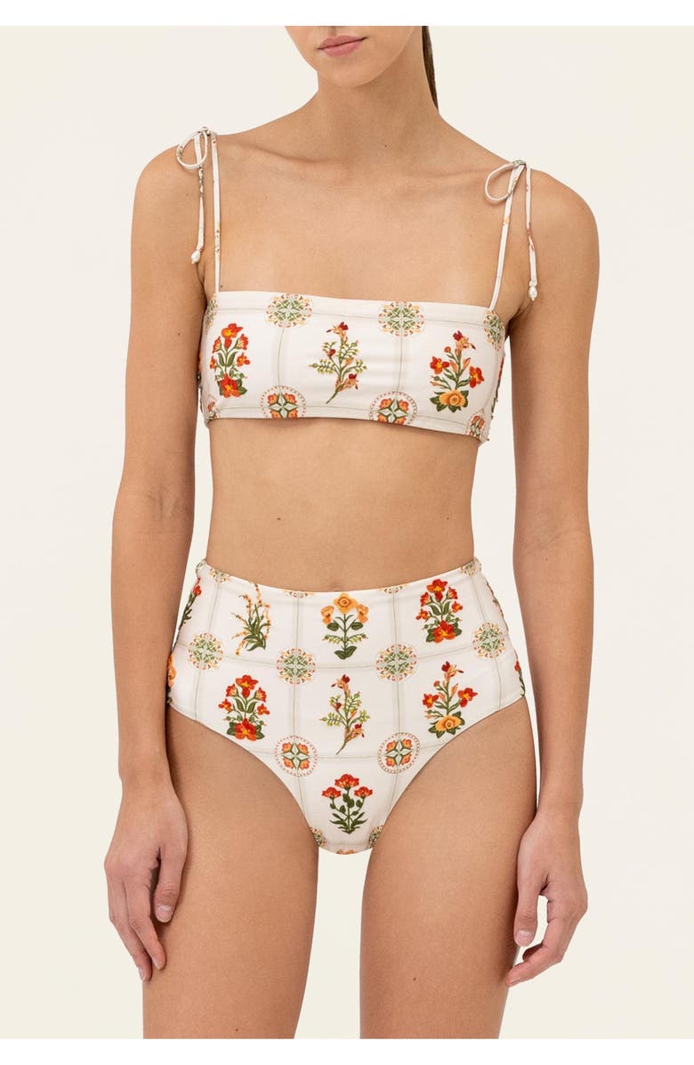 Agua by Agua Bendita Primavera Canna Bikini top, Alternate, color, Multi