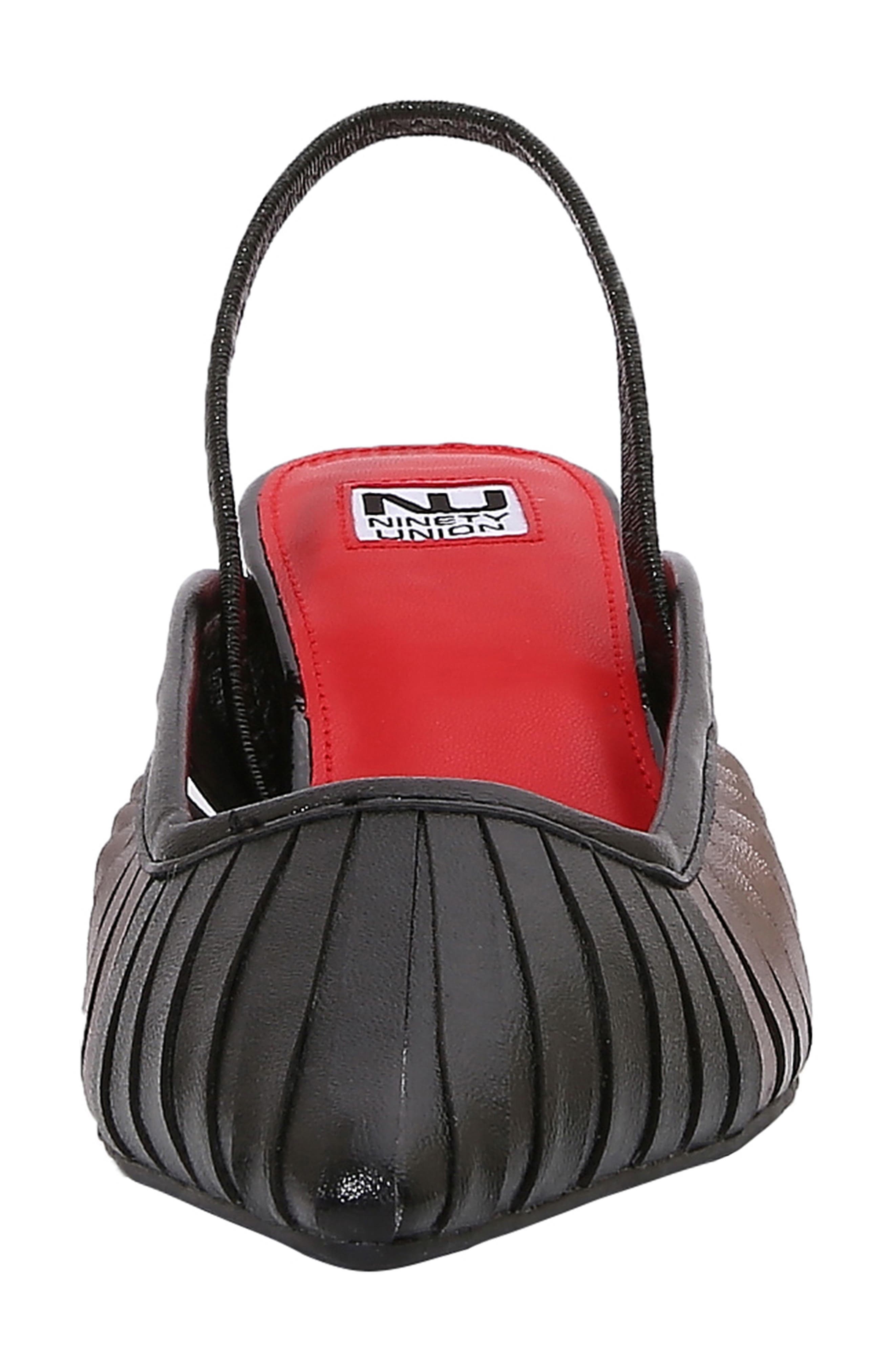 NINETY UNION Alllison Pointed Tie Kitten Heel Slingback Pump, Alternate, color, Black Multi