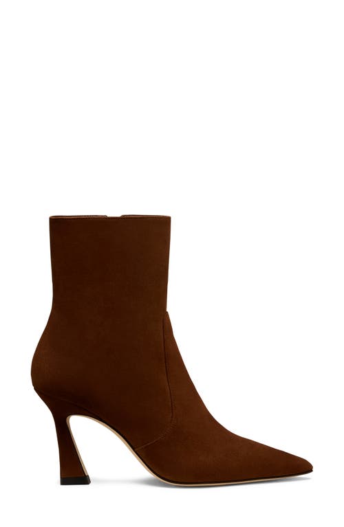 Stuart Weitzman Vinnie 85 Zip Bootie In Brown