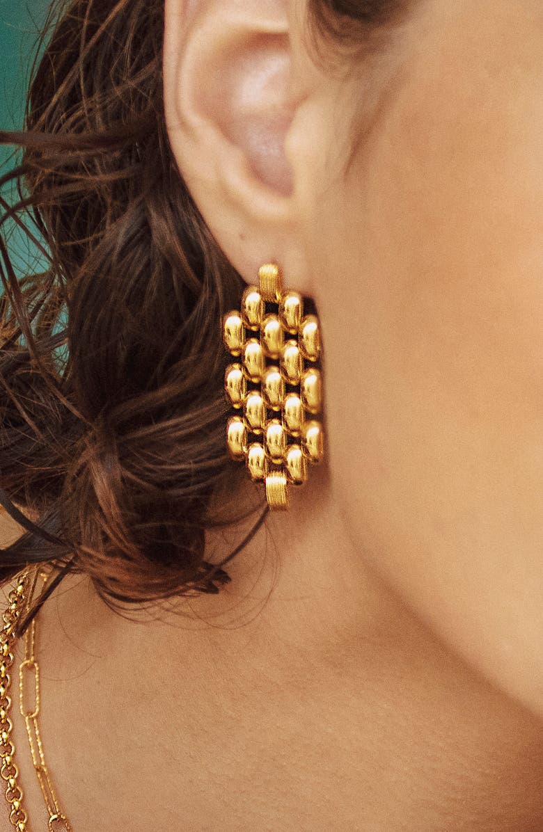 Monica Vinader Heirloom Chain Cocktail Drop Earrings, Alternate, color, 18Ct Gold On Sterling Silver