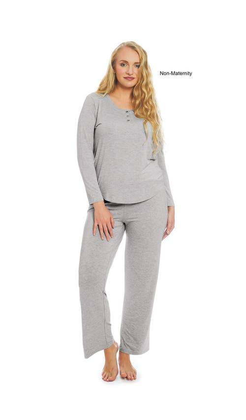 Everly Grey Laina During & After 2-piece Maternity/nursing Sleep Set