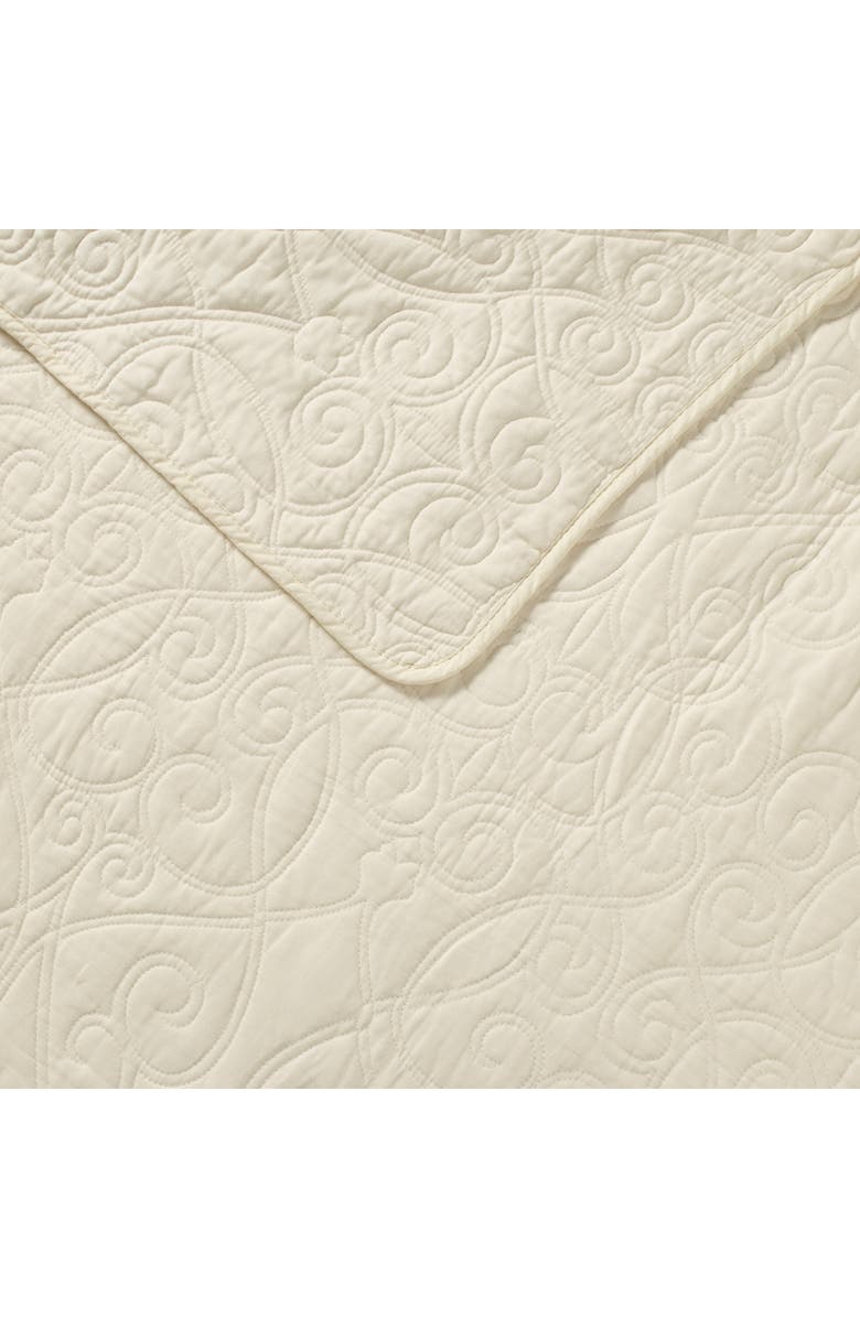 Laura Ashley Felicity Quilt & Sham Set, Alternate, color, Ivory