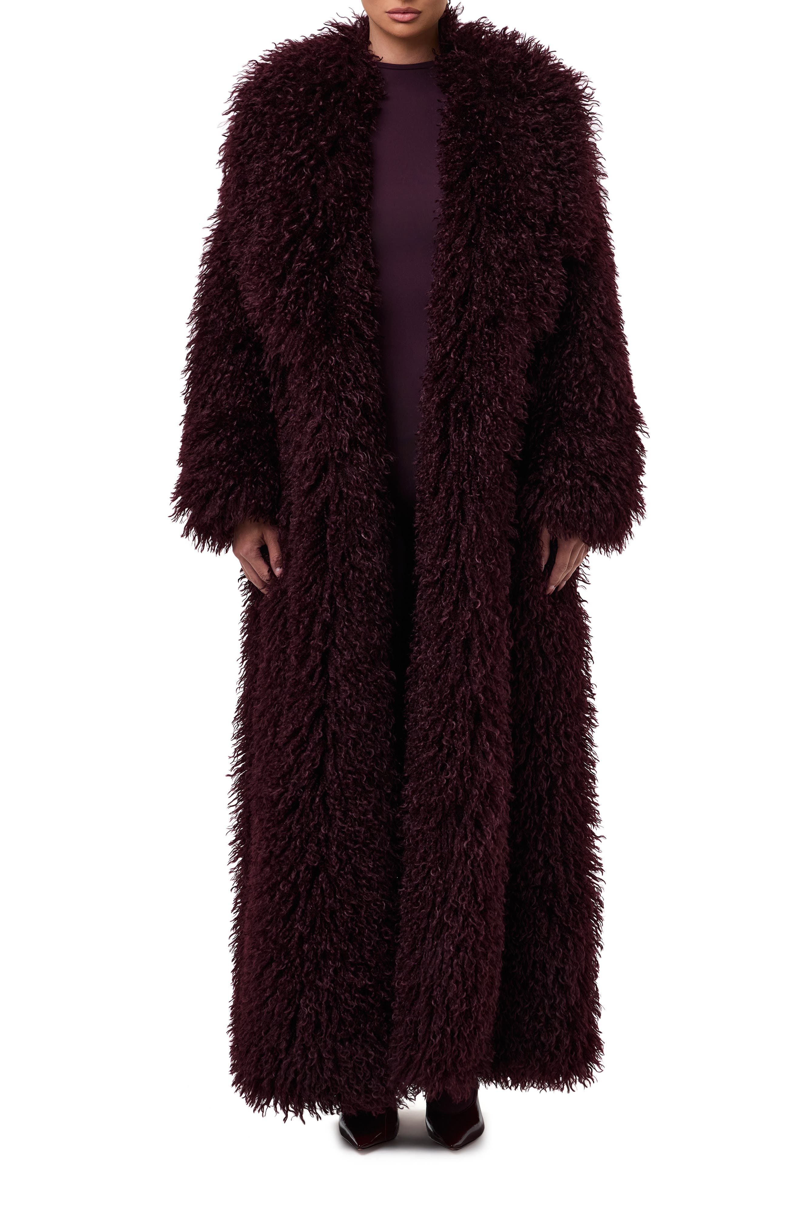 Naked Wardrobe Faux Shearling Coat