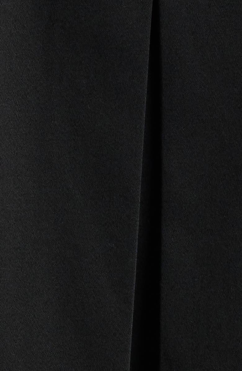 AK ANNE KLEIN Short Double Breasted Cotton Blend Trench Coat, Alternate, color, Anne Black