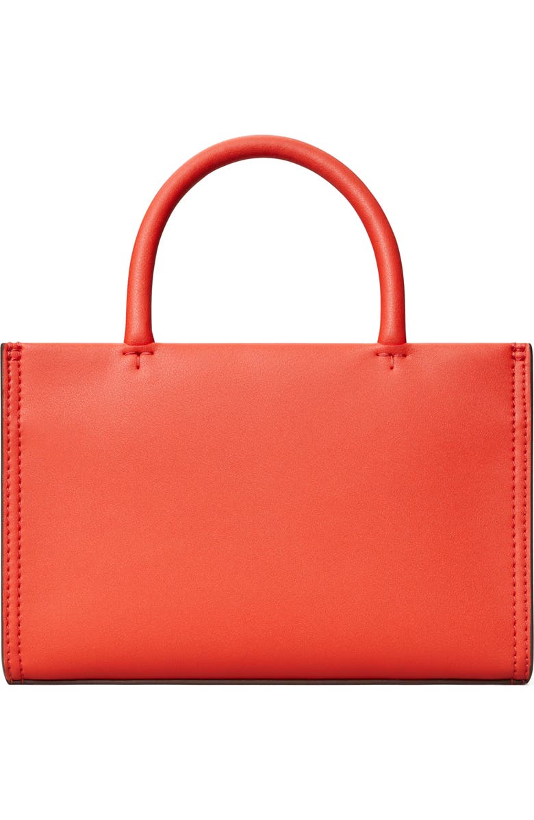 Tory Burch Mini Ella Bio Tote, Alternate, color, Poppy Red